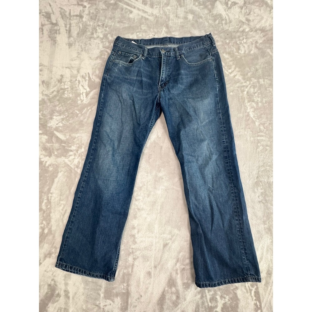Levi's 505 Regular Fit Straight Leg Blue Denim Jeans Men W34 L30